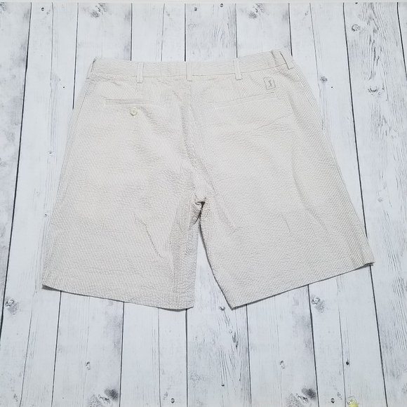 PGA Tour mens tan and white striped shorts size 36 - Picture 4 of 6